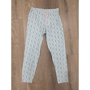 Vineyard Vines Girl's Size M 10-12 Blue Pink What Lacrosse Pajama Pants